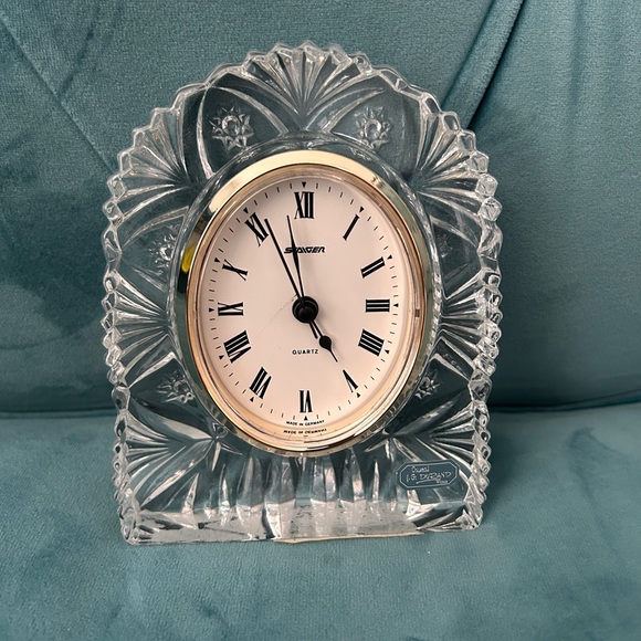 Staiger West Germany Crystal Desk Clock - Picture 5 of 5